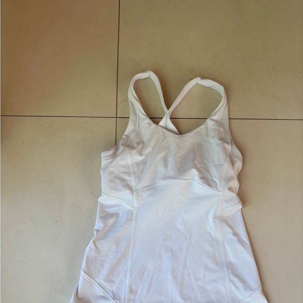 Lululemon Athletica White Racerback Tank